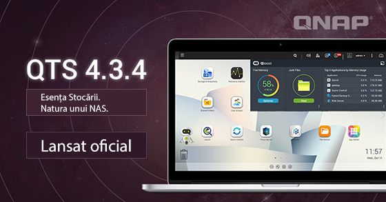 QNAP a lansat QTS 4.3.4, o actualizare ce îmbunătățește performanțele NAS și protecția prin snapshot-uri