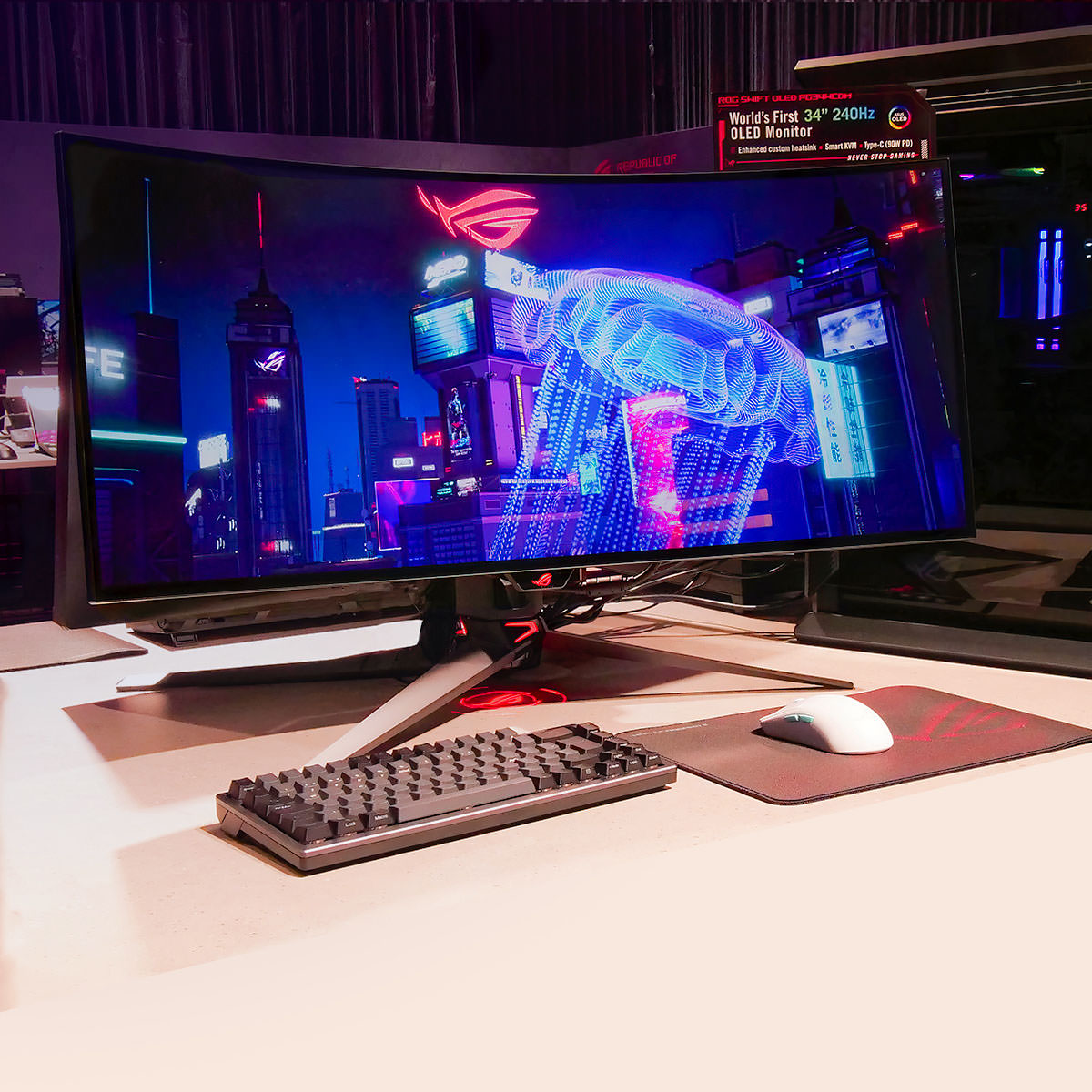 Monitorul ROG Swift OLED PG49WCD