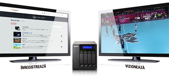 Turbo NAS-urile QNAP înregistrează emisiunile TV digitale și le partajează în rețea