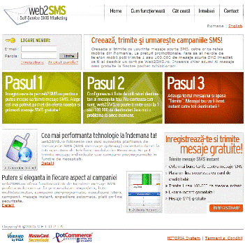 web2sms.ro - primul serviciu de marketing direct prin sms!