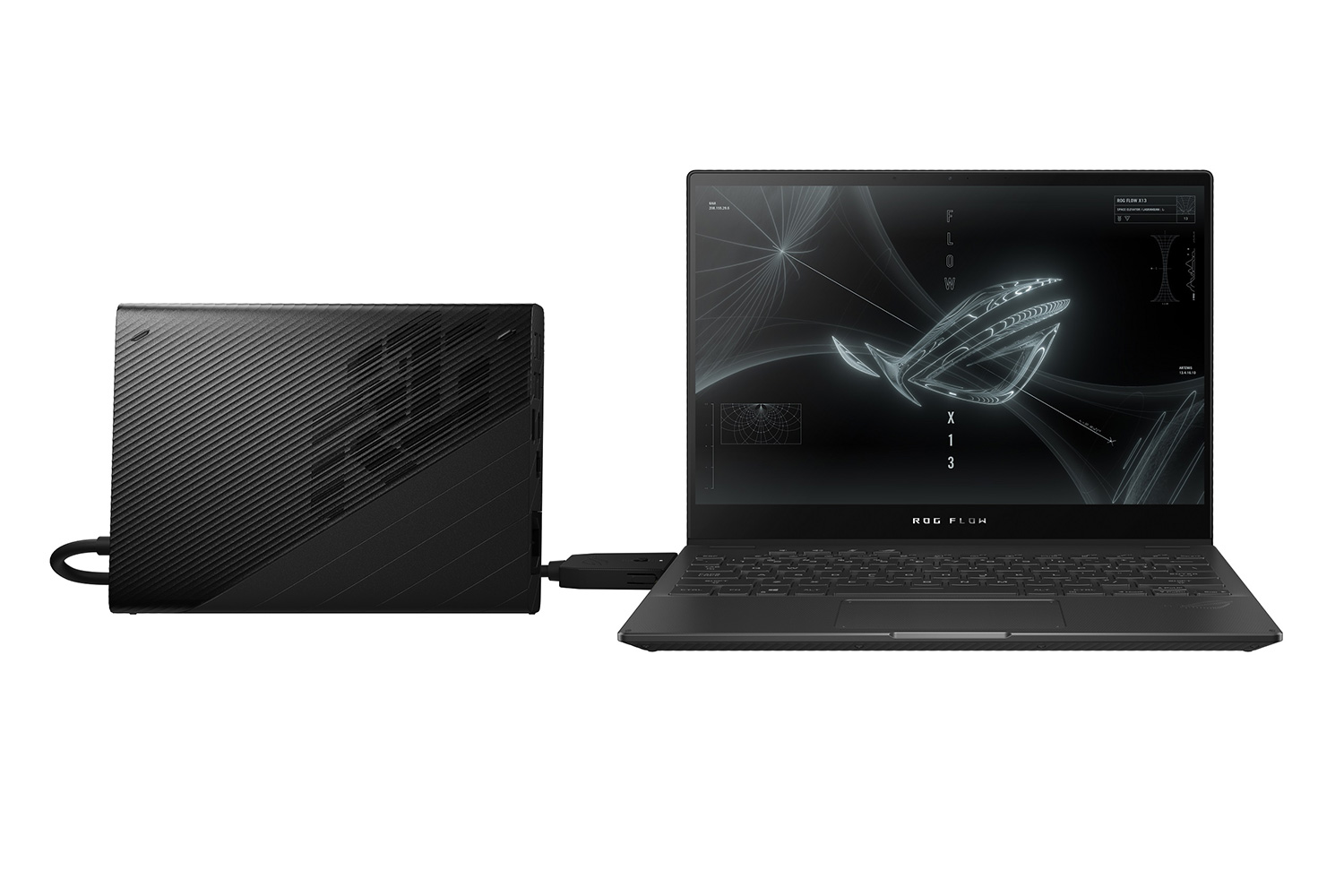 ROG prezintă laptopul de gaming convertibil Flow X13 și placa grafică externă XG Mobile