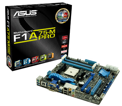 ASUS lansează plăcile de bază F1A75 cu AMD A75, DIP2, DIGI+ VRM și UEFI BIOS