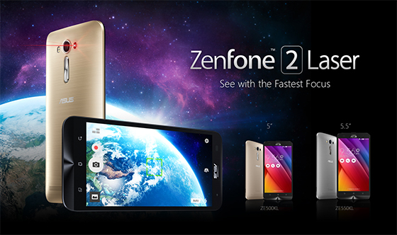 ASUS anunță disponibilitatea seriei de telefoane ZenFone 2 Laser