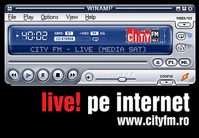 CITY FM emite live pe Internet!