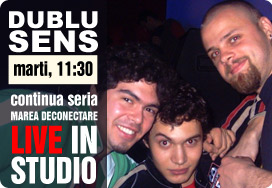 DUBLU SENS canta live in studioul CITY FM