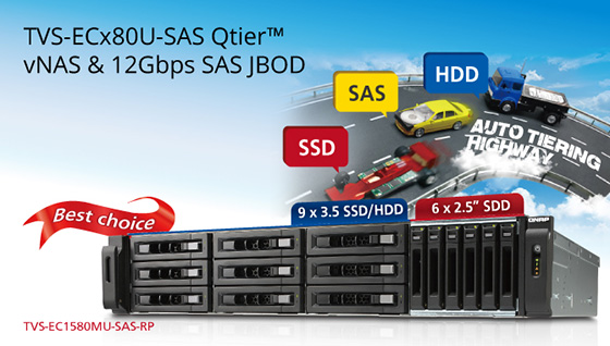 QNAP lansează seria NAS TVS-ECx80U-SAS-RP