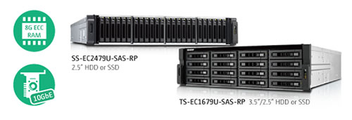 Noile modele de clasă business QNAP Turbo NAS cu suport SAS și hard disk-uri de 2.5