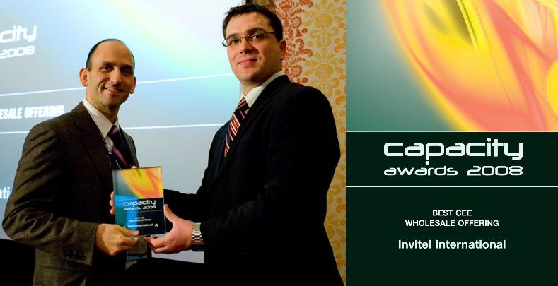 Invitel International, distins cu premiul Best CEE Wholesale Offering în cadrul galei Global Wholesale Telecommunications Awards 2008, organizată de către Capacity Media